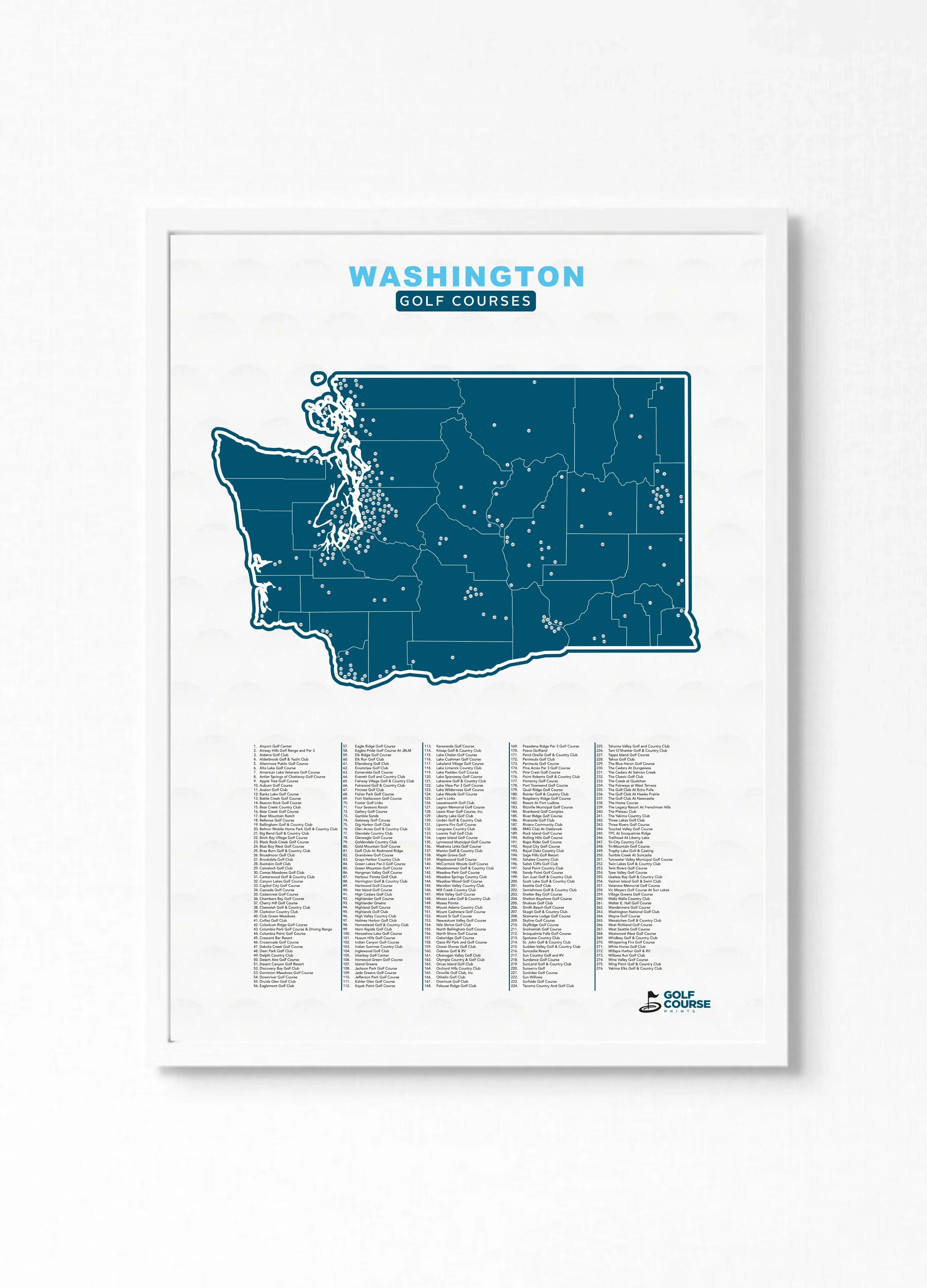 Elevate Your Home with Map of Washington - WA1
