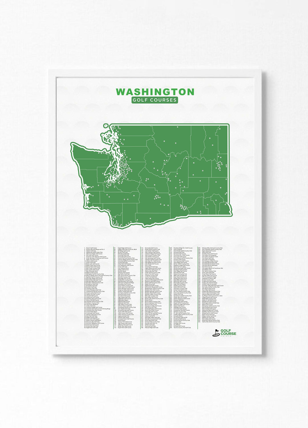 Elevate Your Home with Map of Washington Golf Courses Maps and