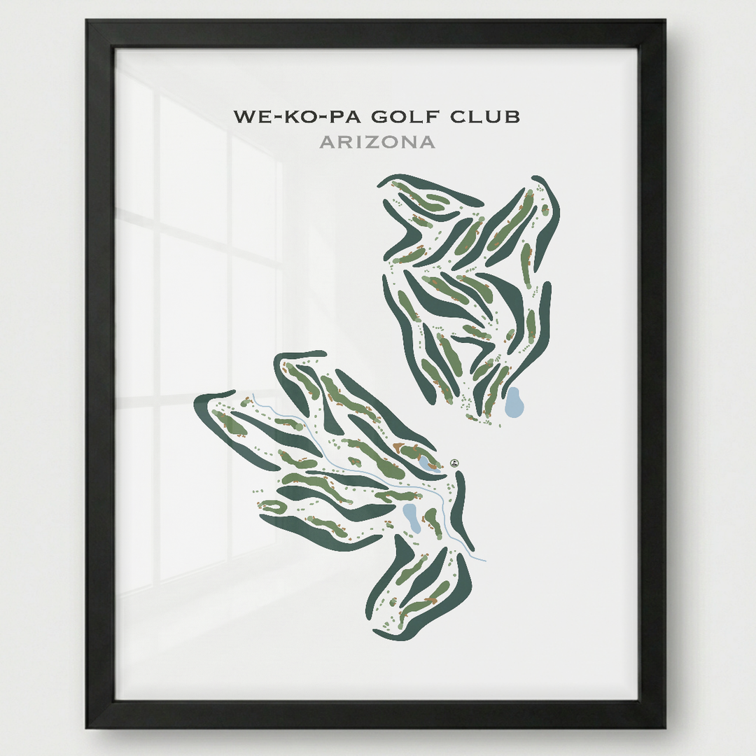 WE-KO-PA Golf Club, Arizona - Printed Golf Courses