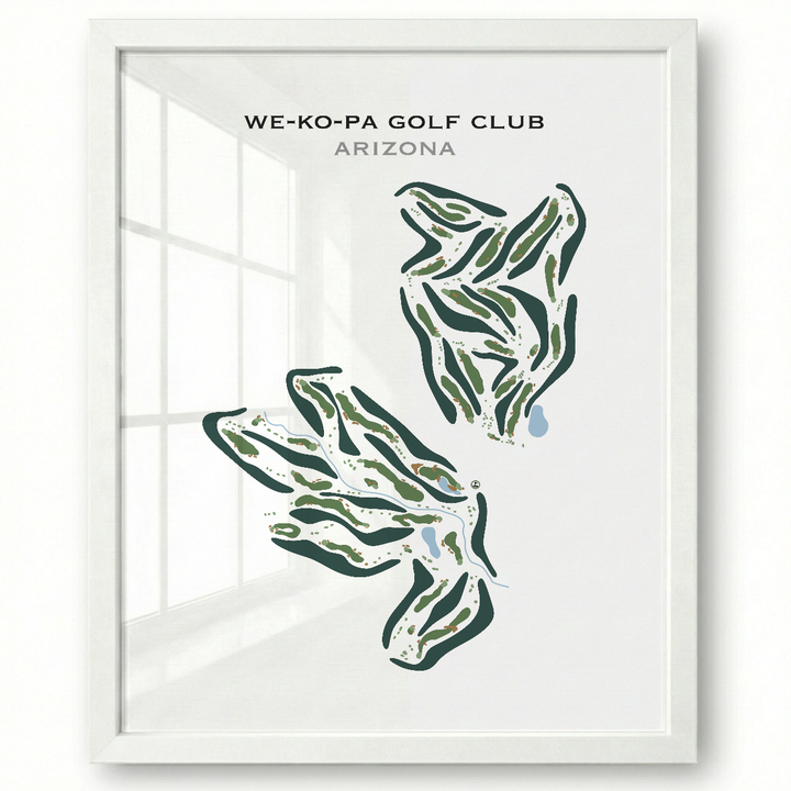 WE-KO-PA Golf Club, Arizona - Printed Golf Courses