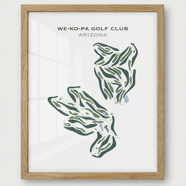 WE-KO-PA Golf Club, Arizona - Printed Golf Courses