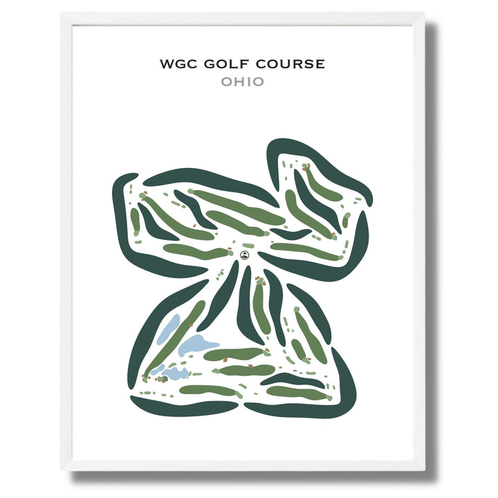 WGC Golf Course, Ohio - Printed Golf Courses