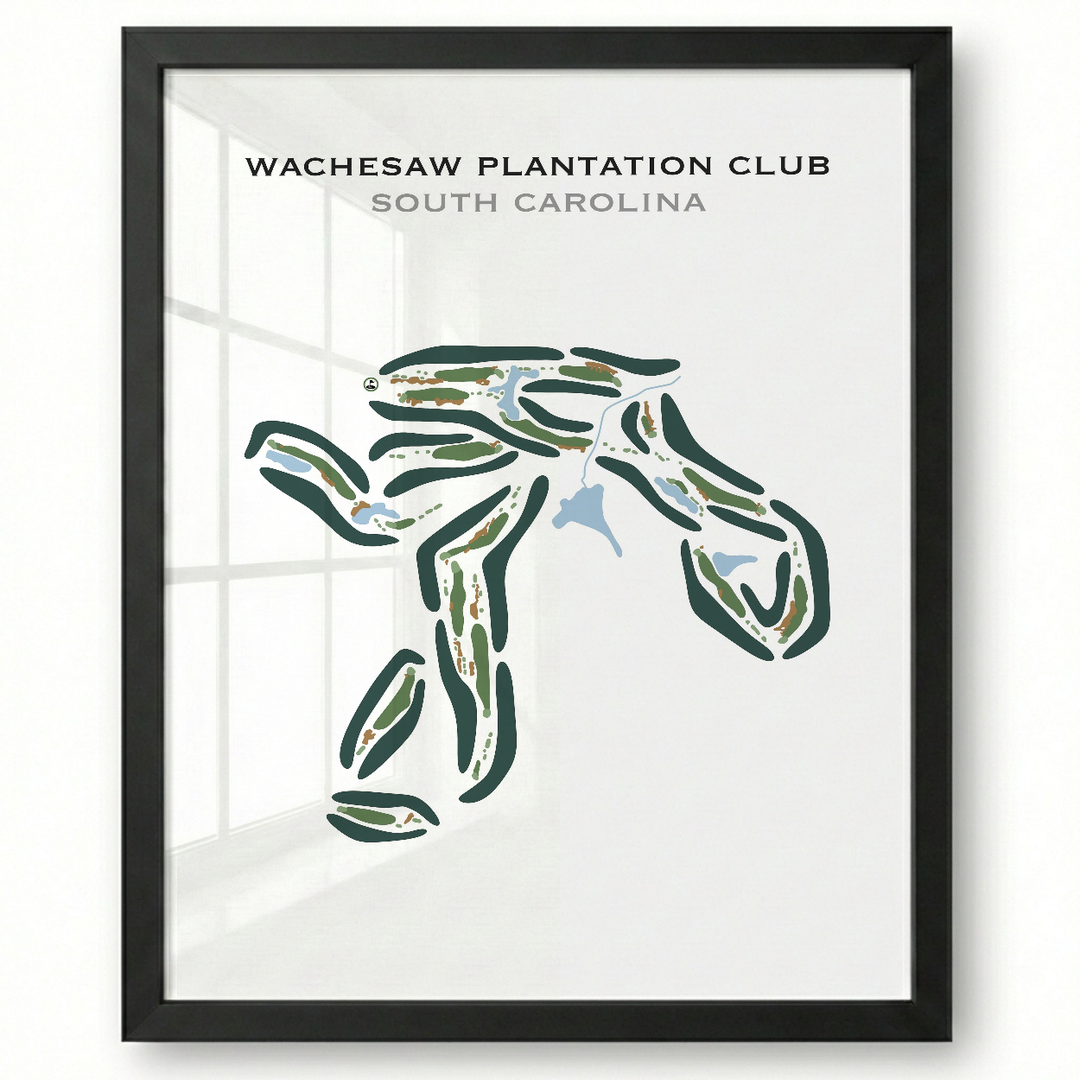 Wachesaw Plantation Club, South Carolina - Printed Golf Courses
