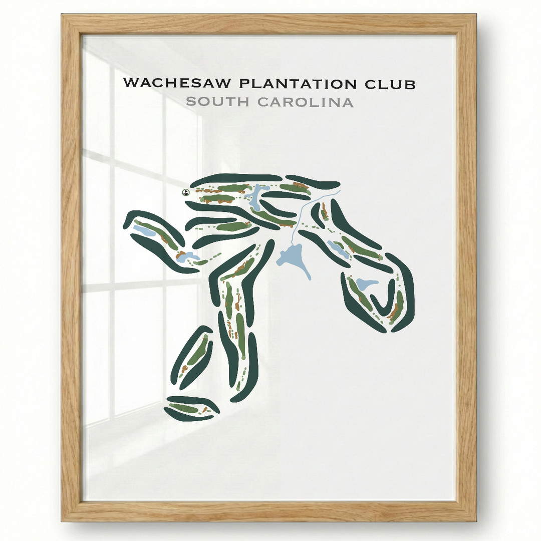 Wachesaw Plantation Club, South Carolina - Printed Golf Courses