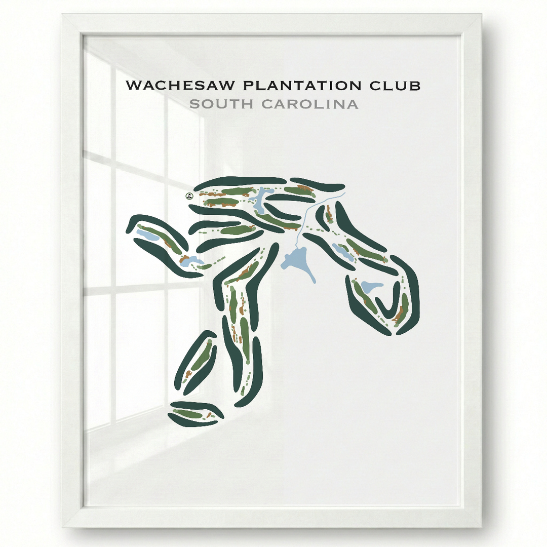 Wachesaw Plantation Club, South Carolina - Printed Golf Courses