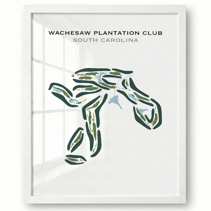 Wachesaw Plantation Club, South Carolina - Printed Golf Courses