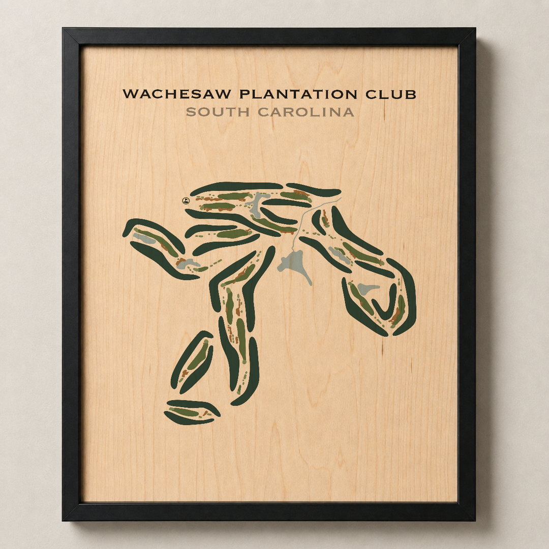 Wachesaw Plantation Club, South Carolina - Printed Golf Courses