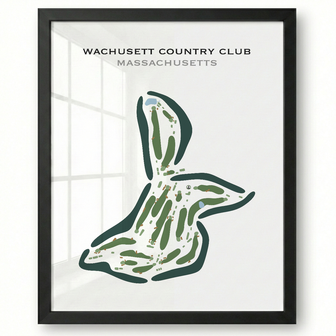 Wachusett Country Club, Massachusetts - Printed Golf Courses
