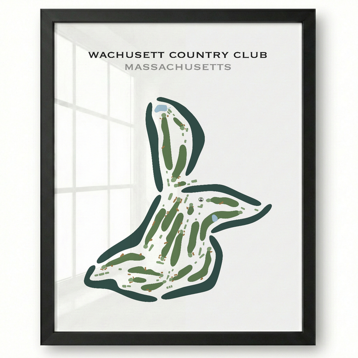 Wachusett Country Club, Massachusetts - Printed Golf Courses