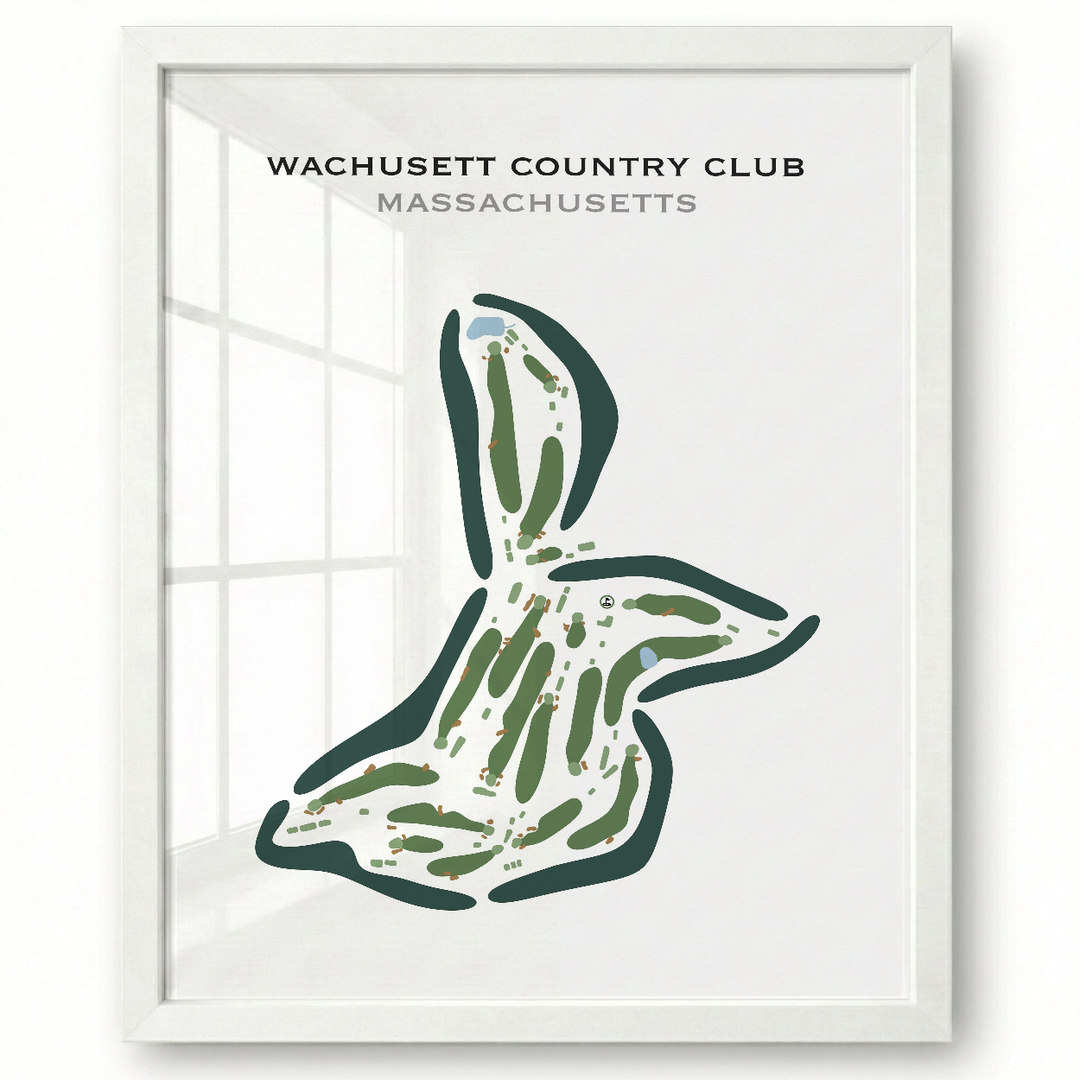 Wachusett Country Club, Massachusetts - Printed Golf Courses