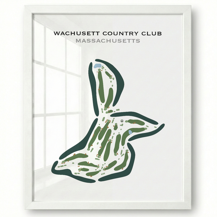 Wachusett Country Club, Massachusetts - Printed Golf Courses