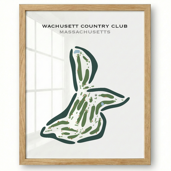 Wachusett Country Club, Massachusetts - Printed Golf Courses