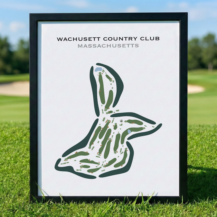 Wachusett Country Club, Massachusetts - Printed Golf Courses