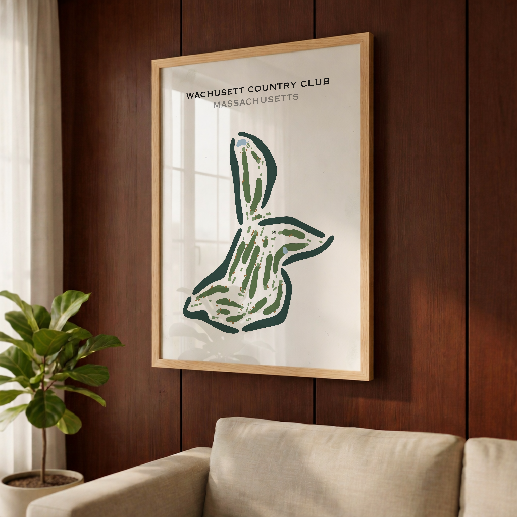 Wachusett Country Club, Massachusetts - Printed Golf Courses