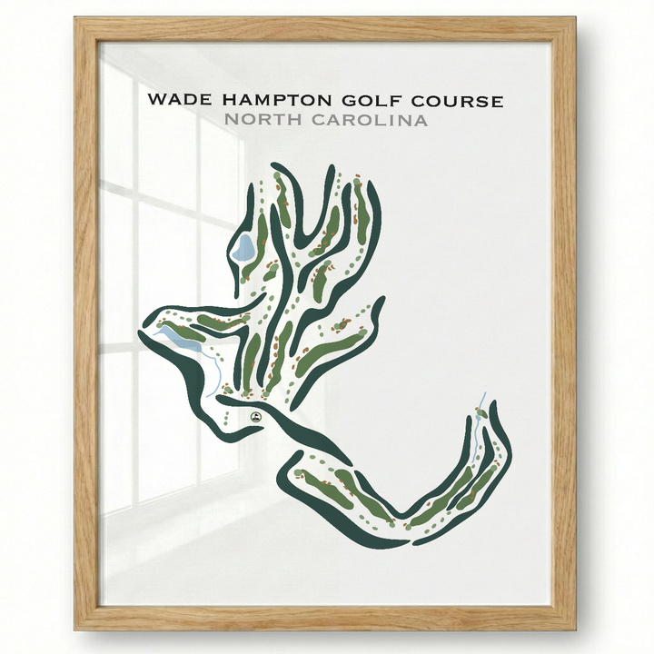 Wade Hampton Golf Course, North Carolina - Printed Golf Courses