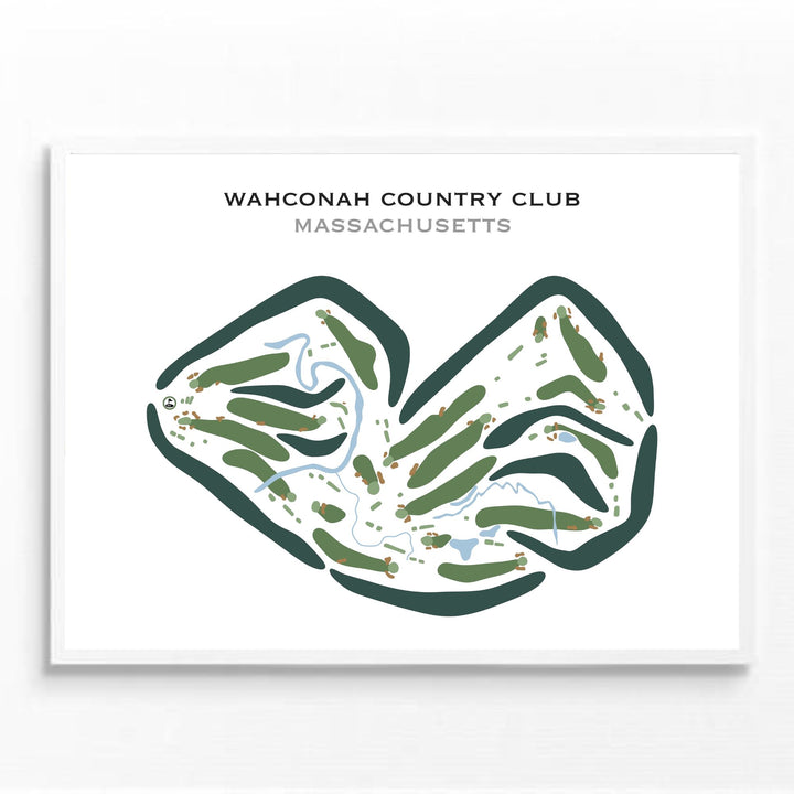 Wahconah Country Club, Massachusetts - Printed Golf Courses