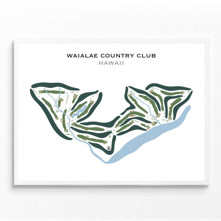 Waialae Country Club, Hawaii - Printed Golf Courses