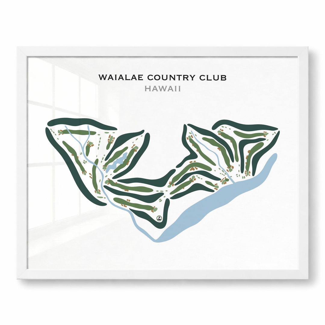 Waialae Country Club, Hawaii - Printed Golf Courses