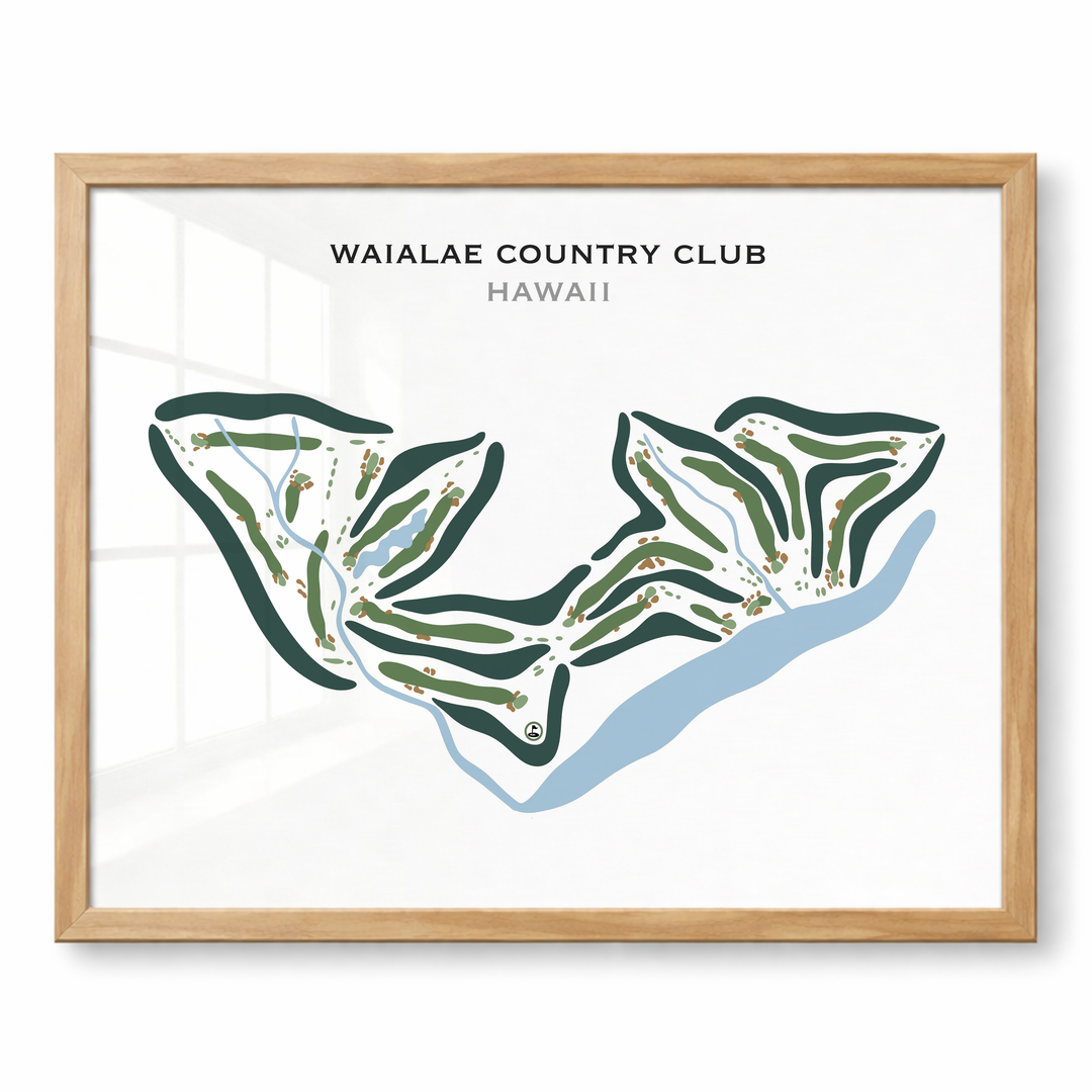 Waialae Country Club, Hawaii - Printed Golf Courses