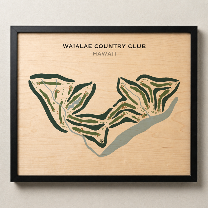 Waialae Country Club, Hawaii - Printed Golf Courses