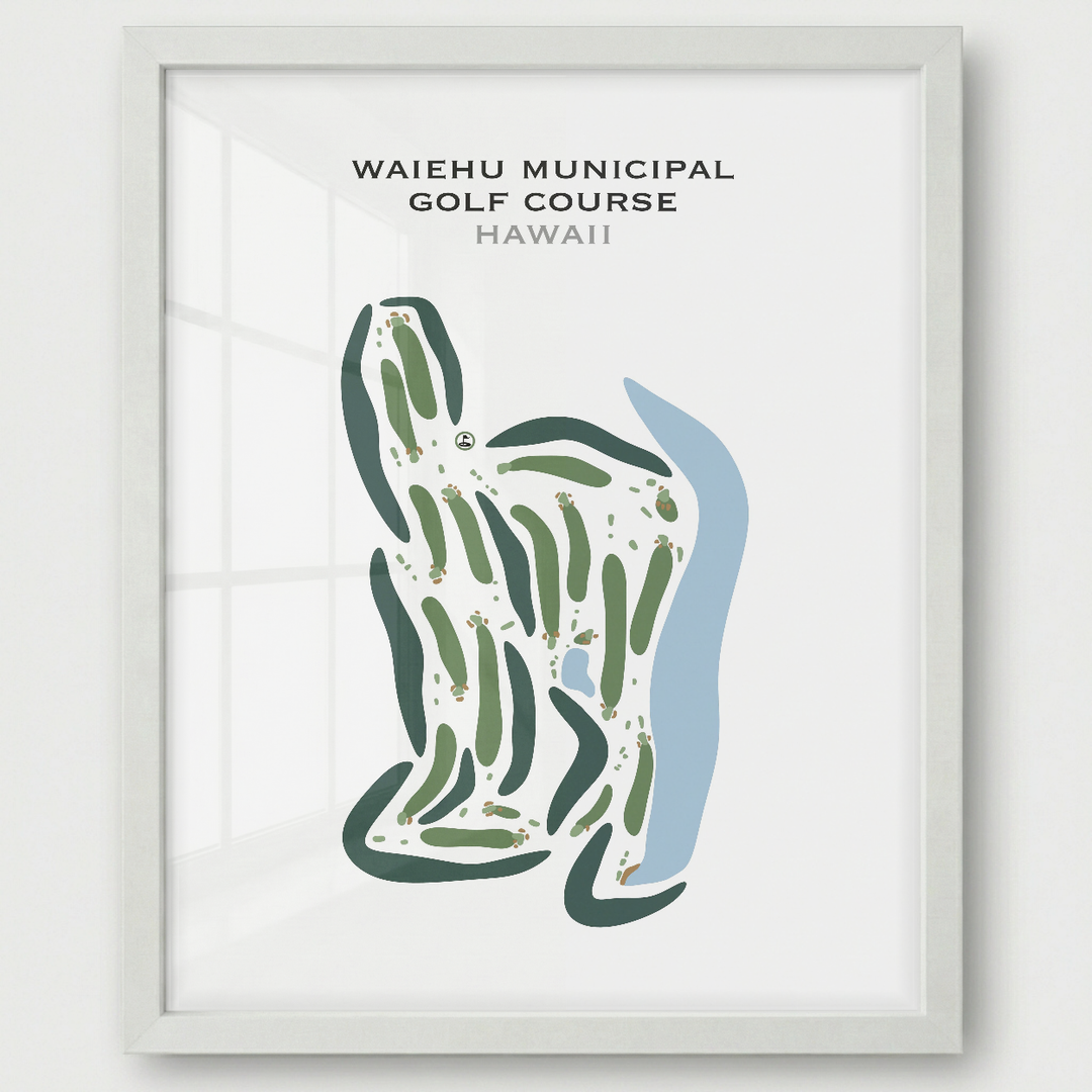 Waiehu Municipal Golf Course, Hawaii - Printed Golf Courses