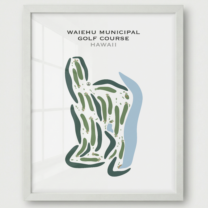 Waiehu Municipal Golf Course, Hawaii - Printed Golf Courses