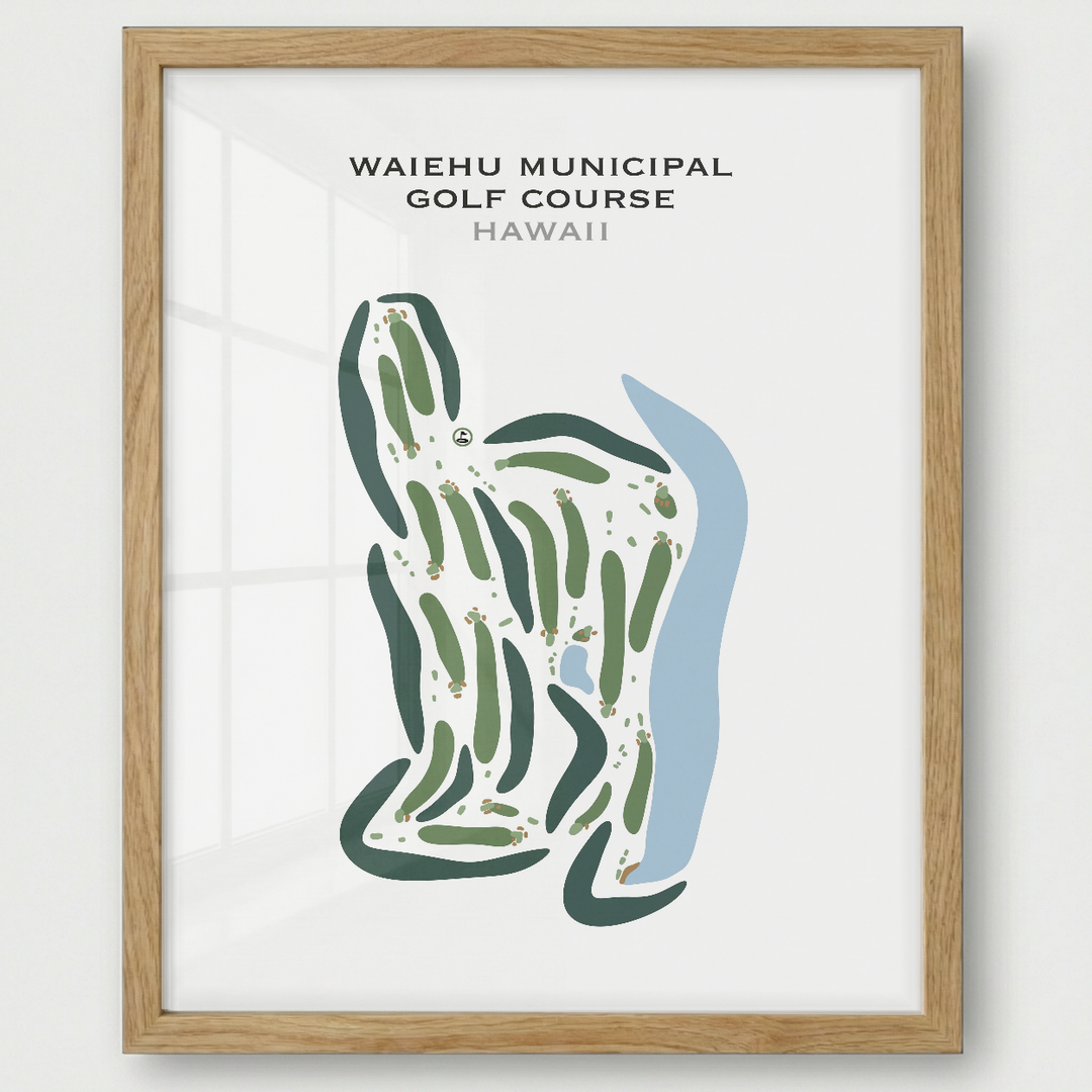 Waiehu Municipal Golf Course, Hawaii - Printed Golf Courses