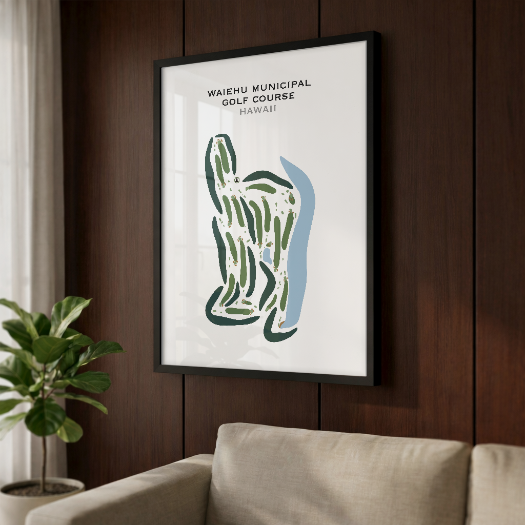 Waiehu Municipal Golf Course, Hawaii - Printed Golf Courses