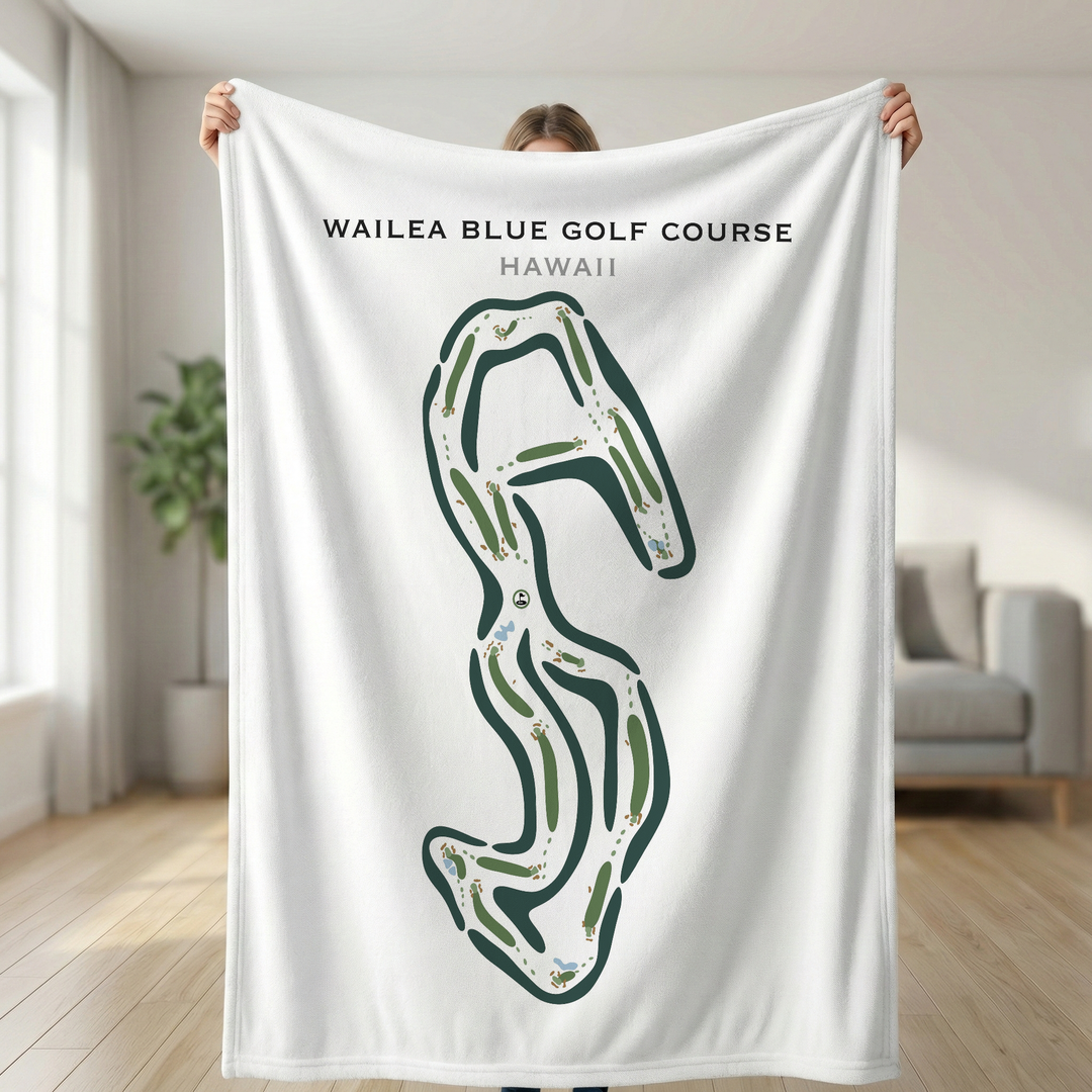 Wailea Blue Golf Course, Hawaii - Printed Golf Courses