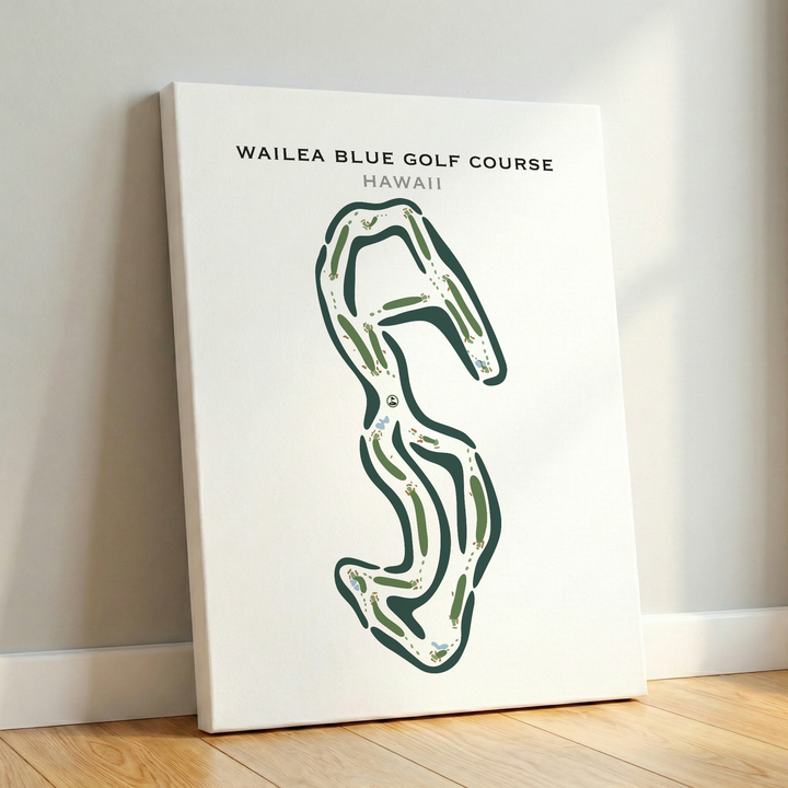 Wailea Blue Golf Course, Hawaii - Printed Golf Courses