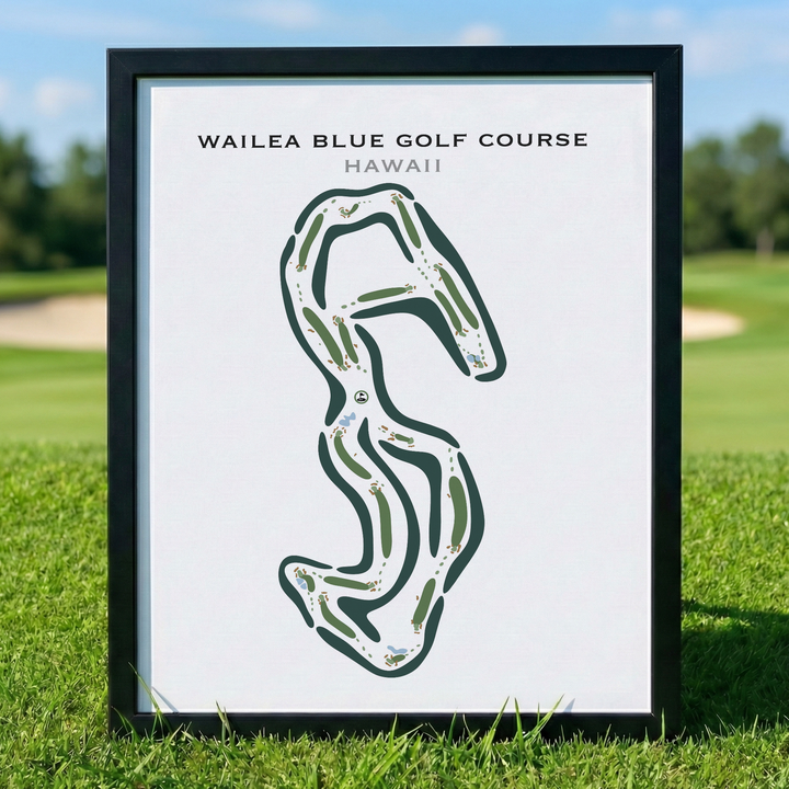 Wailea Blue Golf Course, Hawaii - Printed Golf Courses