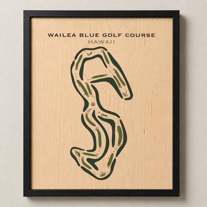 Wailea Blue Golf Course, Hawaii - Printed Golf Courses