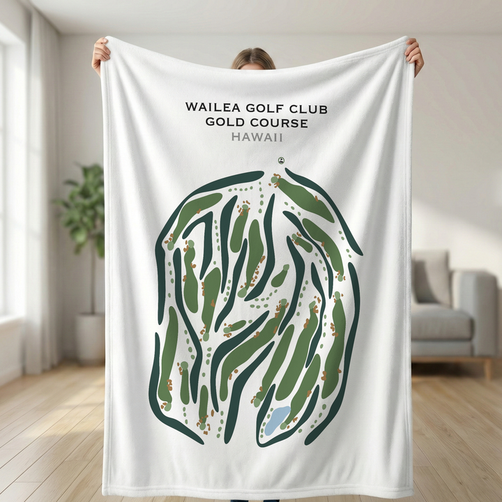 Wailea Golf Club Gold Course, Hawaii - Printed Golf Courses