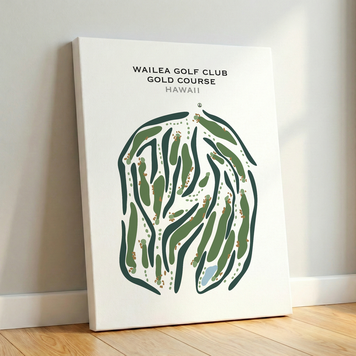 Wailea Golf Club Gold Course, Hawaii - Printed Golf Courses