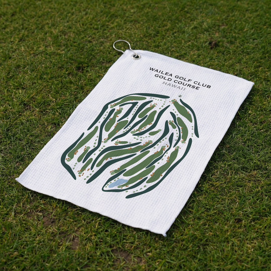 Wailea Golf Club Gold Course, Hawaii - Printed Golf Courses