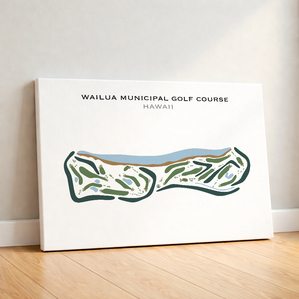 Wailua Municipal Golf Course, Hawaii - Printed Golf Courses