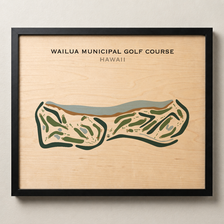Wailua Municipal Golf Course, Hawaii - Printed Golf Courses