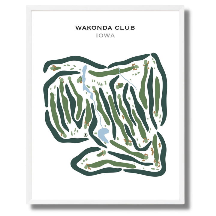 Wakonda Club, Iowa - Printed Golf Courses