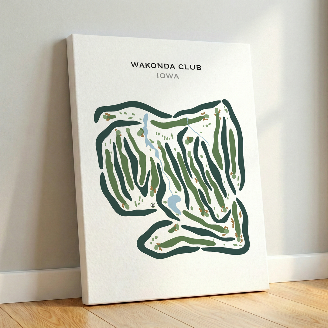 Wakonda Club, Iowa - Printed Golf Courses