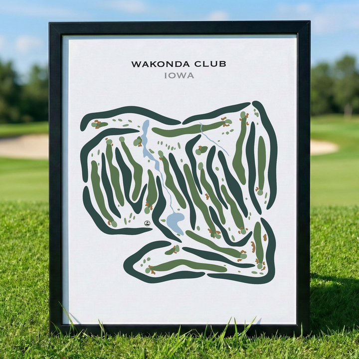Wakonda Club, Iowa - Printed Golf Courses