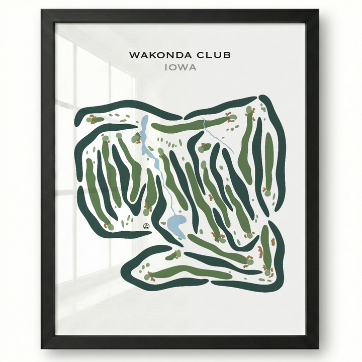 Wakonda Club, Iowa - Printed Golf Courses
