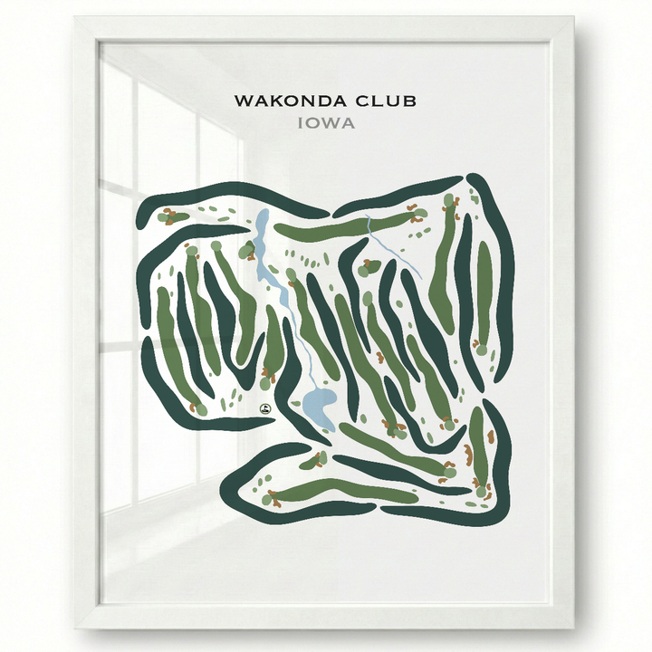Wakonda Club, Iowa - Printed Golf Courses