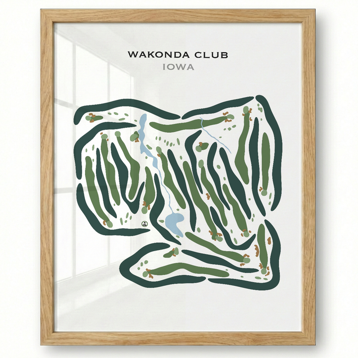 Wakonda Club, Iowa - Printed Golf Courses