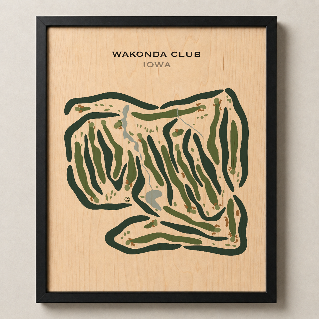 Wakonda Club, Iowa - Printed Golf Courses