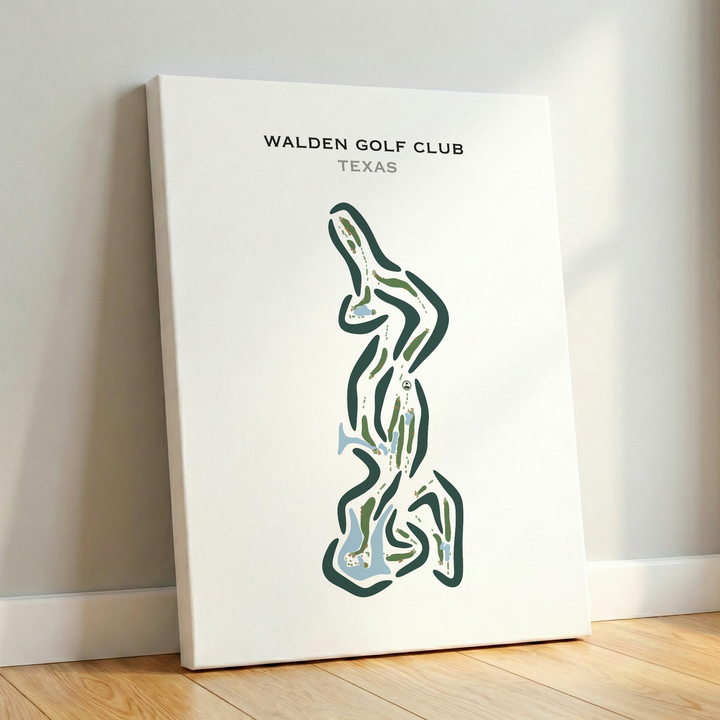 Walden Golf Club, Texas - Printed Golf Courses