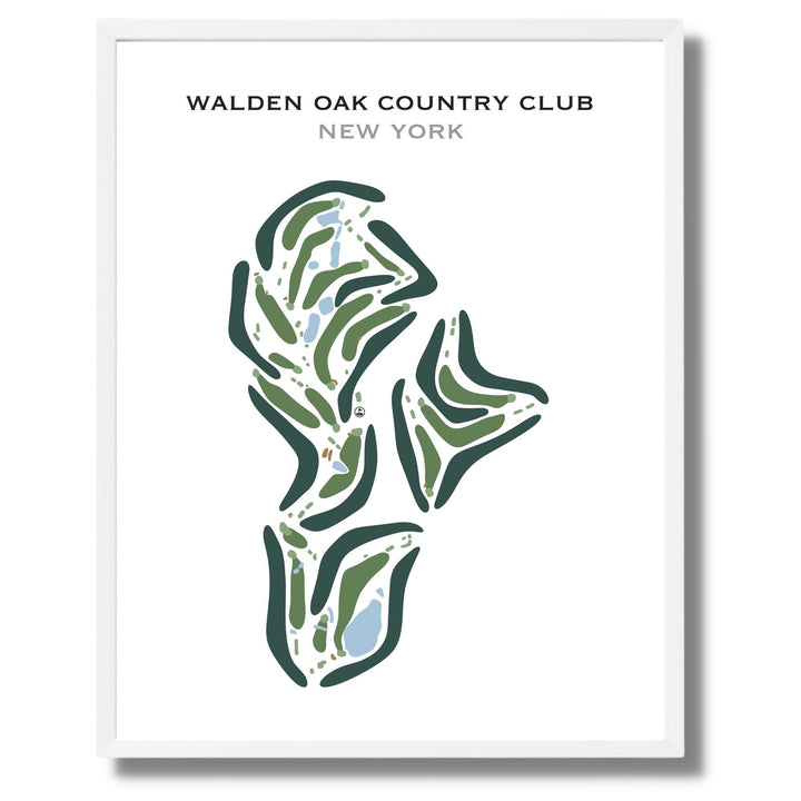 Walden Oaks Country Club, New York - Printed Golf Courses