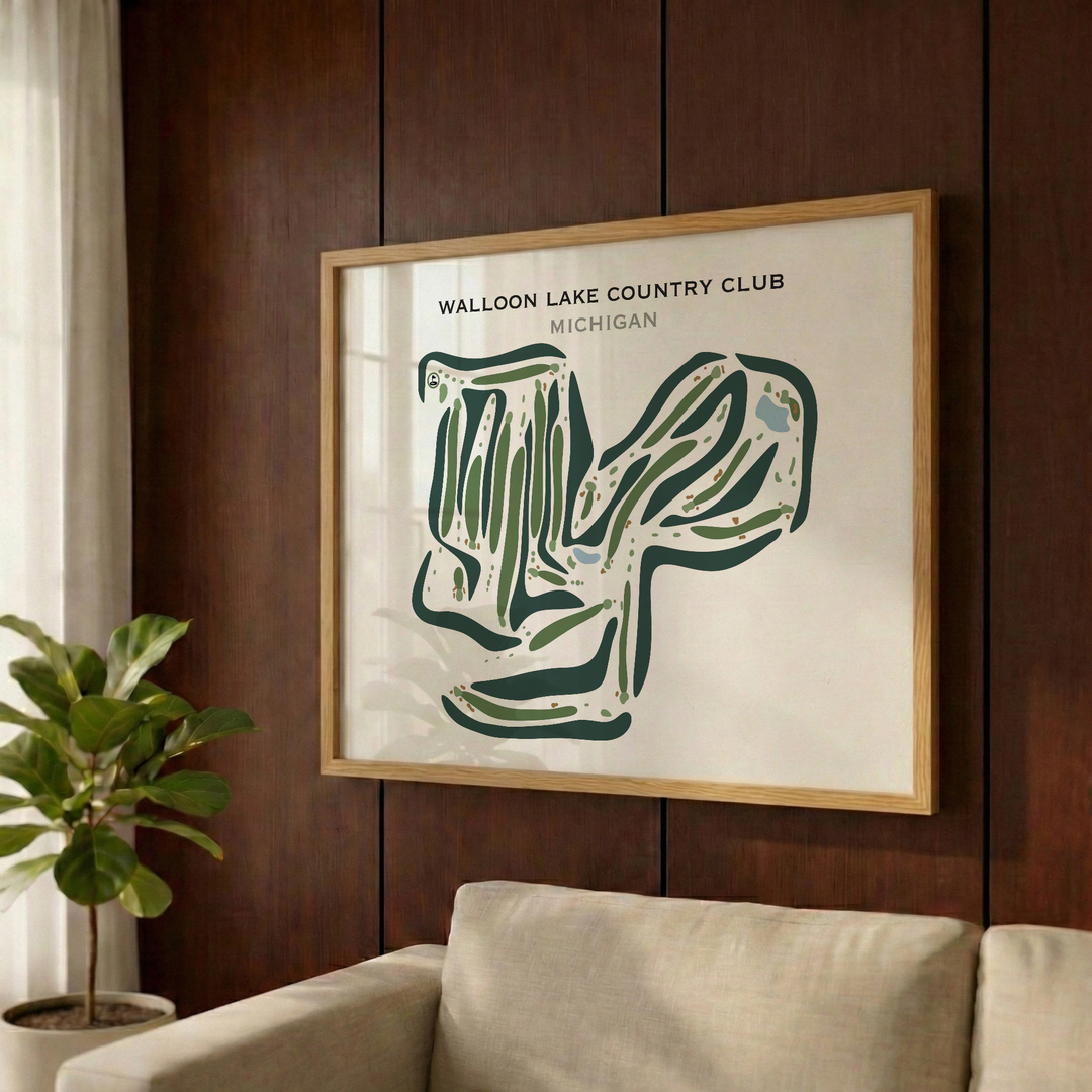 Walloon Lake Country Club, Michigan - Printed Golf Courses