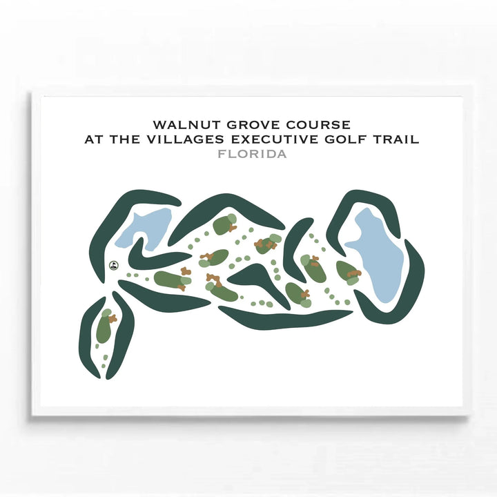 Walnut Grove Course at The Villages Executive Golf Trail, Florida - Printed Golf Courses