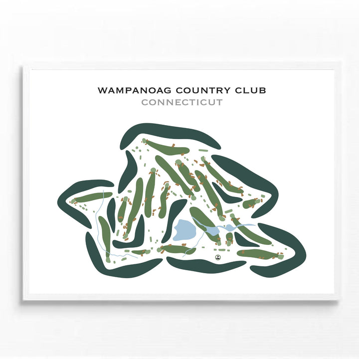 Wampanoag Country Club, Connecticut - Printed Golf Courses
