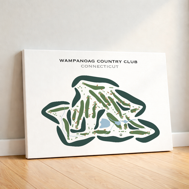 Wampanoag Country Club, Connecticut - Printed Golf Courses